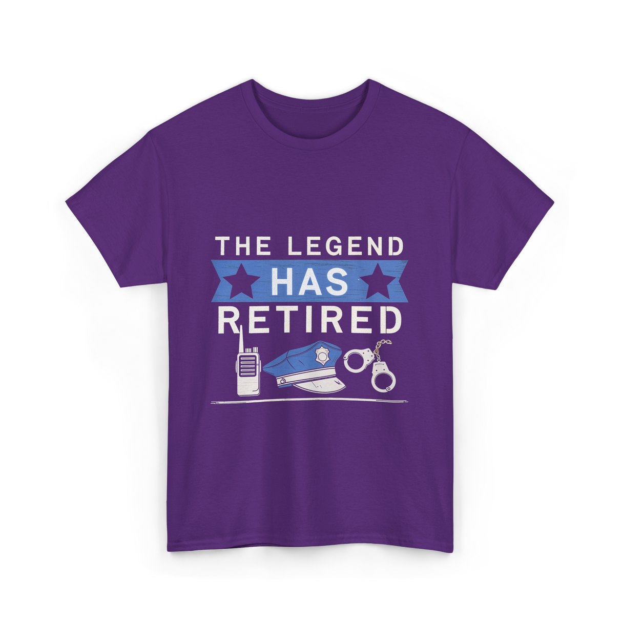 The Legend Has Retired Retirement T-Shirt - Purple