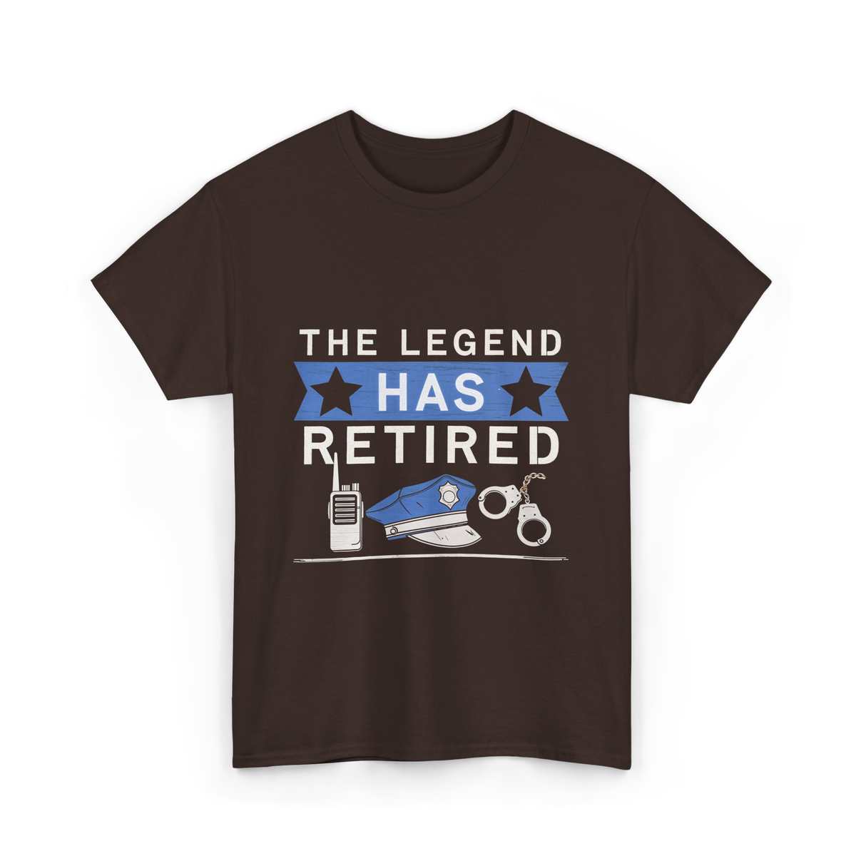 The Legend Has Retired Retirement T-Shirt - Dark Chocolate