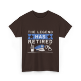 The Legend Has Retired Retirement T-Shirt - Dark Chocolate