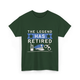 The Legend Has Retired Retirement T-Shirt - Forest Green