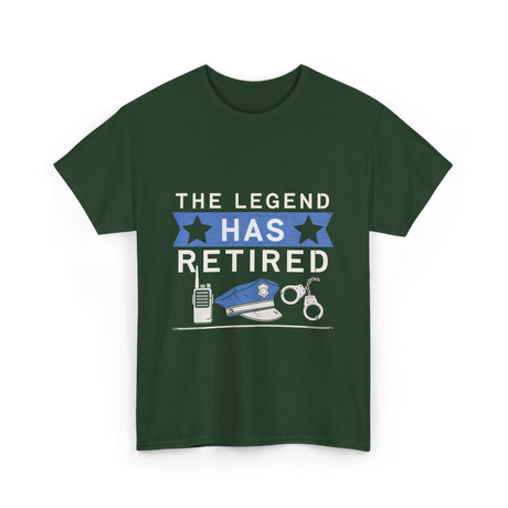 The Legend Has Retired Retirement T-Shirt - Forest Green