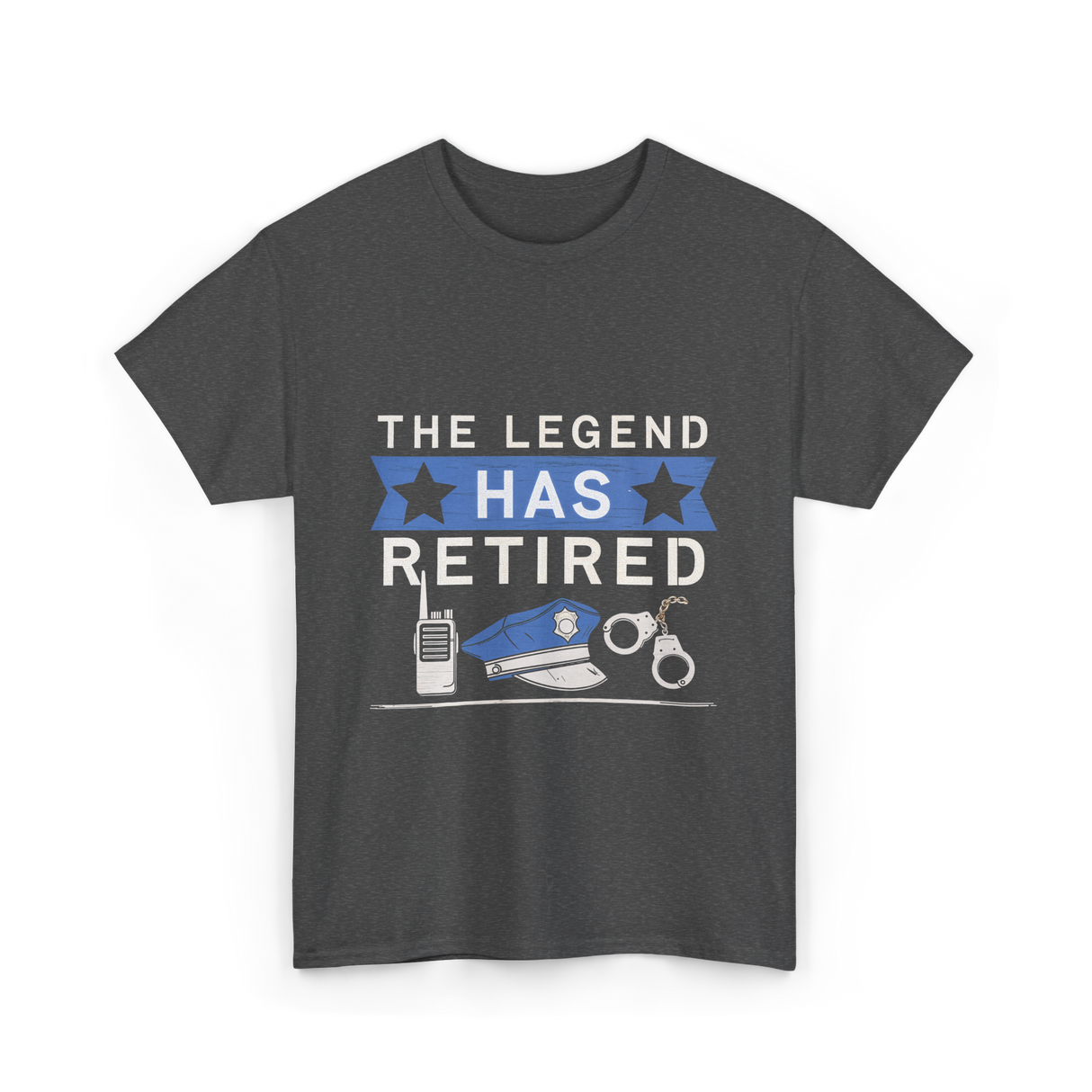 The Legend Has Retired Retirement T-Shirt - Dark Heather