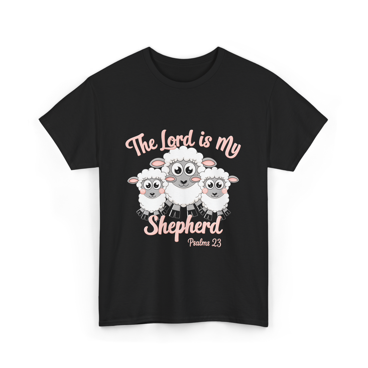 The Lord is My Shepherd Bible T-Shirt - Black