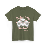 The Lord is My Shepherd Bible T-Shirt - Military Green