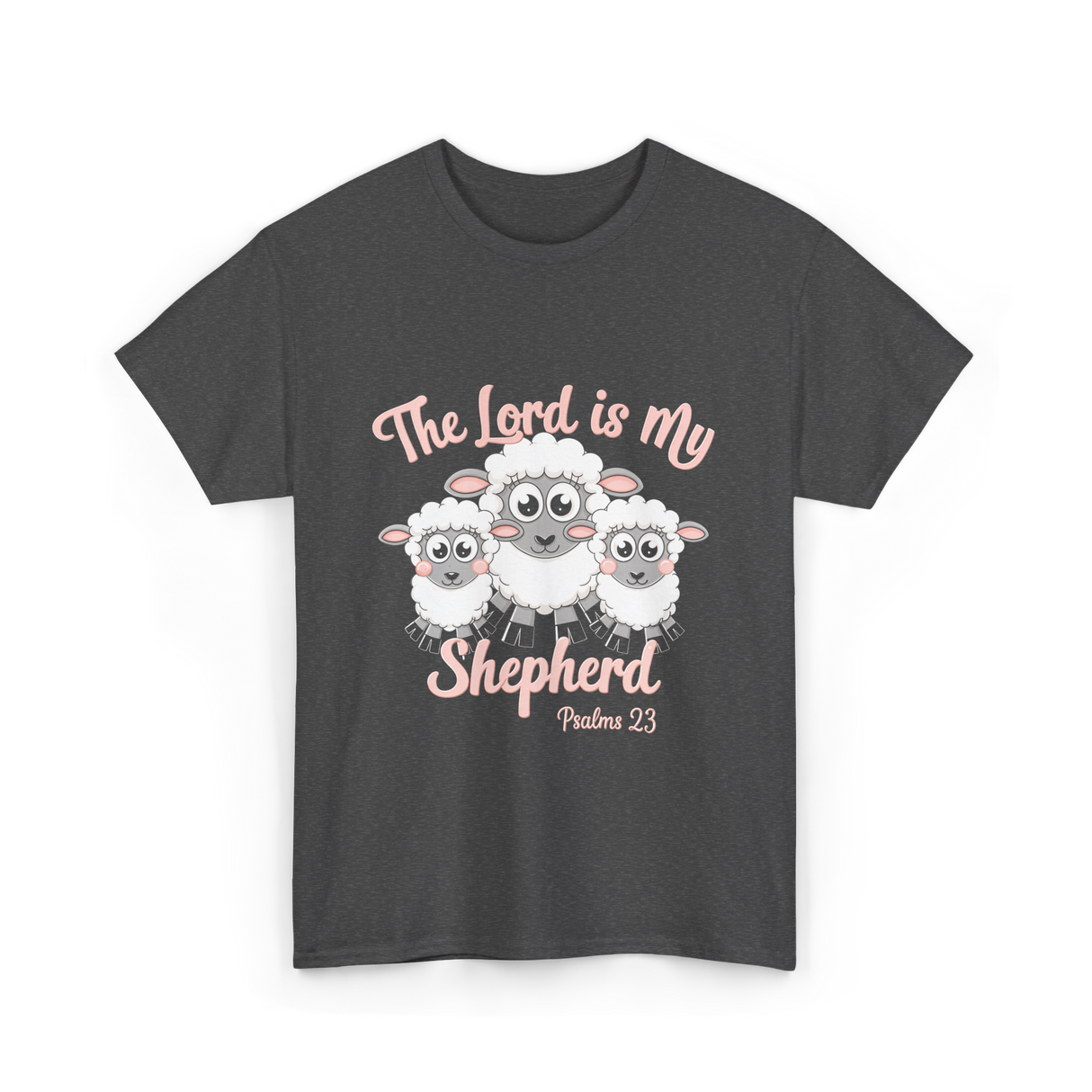 The Lord is My Shepherd Bible T-Shirt - Dark Heather