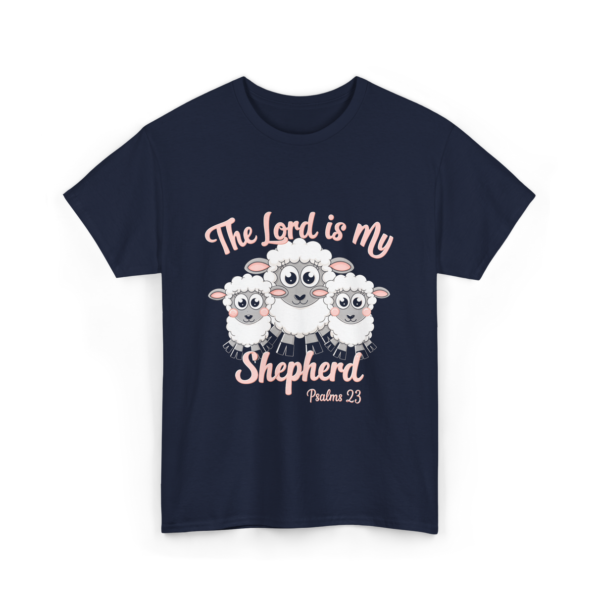 The Lord is My Shepherd Bible T-Shirt - Navy