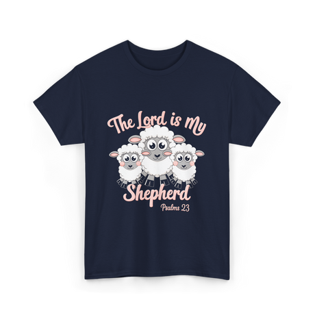 The Lord is My Shepherd Bible T-Shirt - Navy