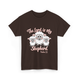 The Lord is My Shepherd Bible T-Shirt - Dark Chocolate