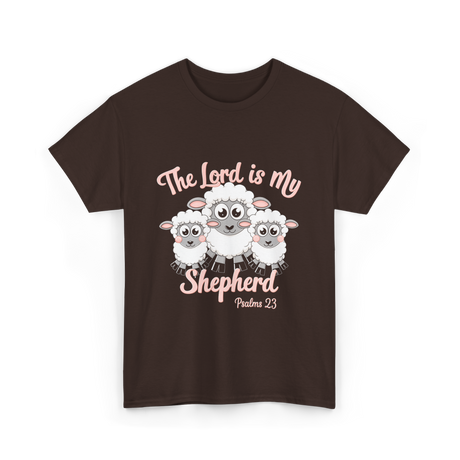 The Lord is My Shepherd Bible T-Shirt - Dark Chocolate