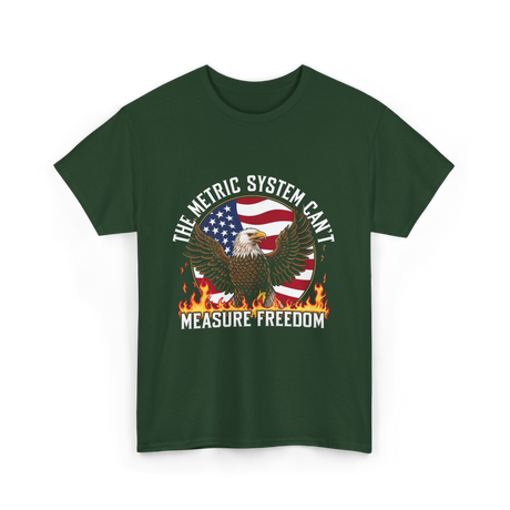 The Metric System Measure Freedom T-Shirt - Forest Green