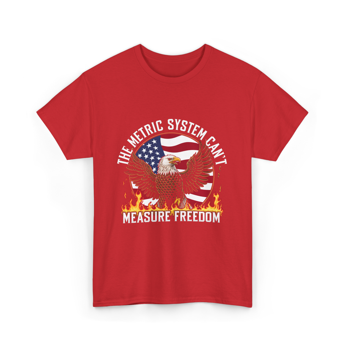 The Metric System Measure Freedom T-Shirt - Red