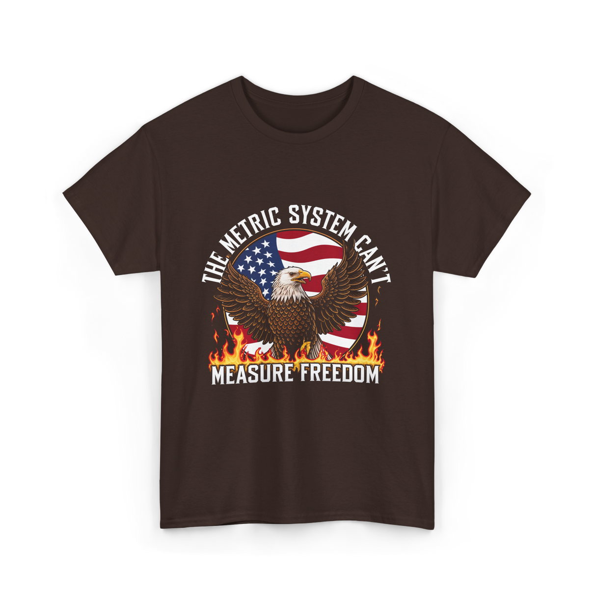 The Metric System Measure Freedom T-Shirt - Dark Chocolate