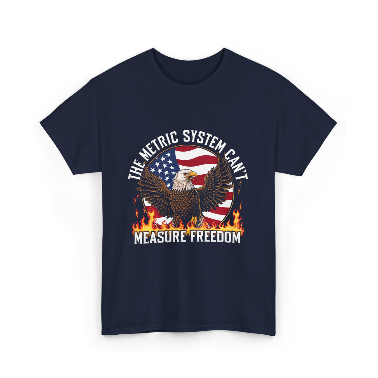 The Metric System Measure Freedom T-Shirt - Navy