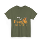 The Monarch Whisperer Butterfly Monarch T-Shirt - Military Green