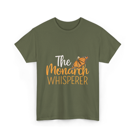 The Monarch Whisperer Butterfly Monarch T-Shirt - Military Green