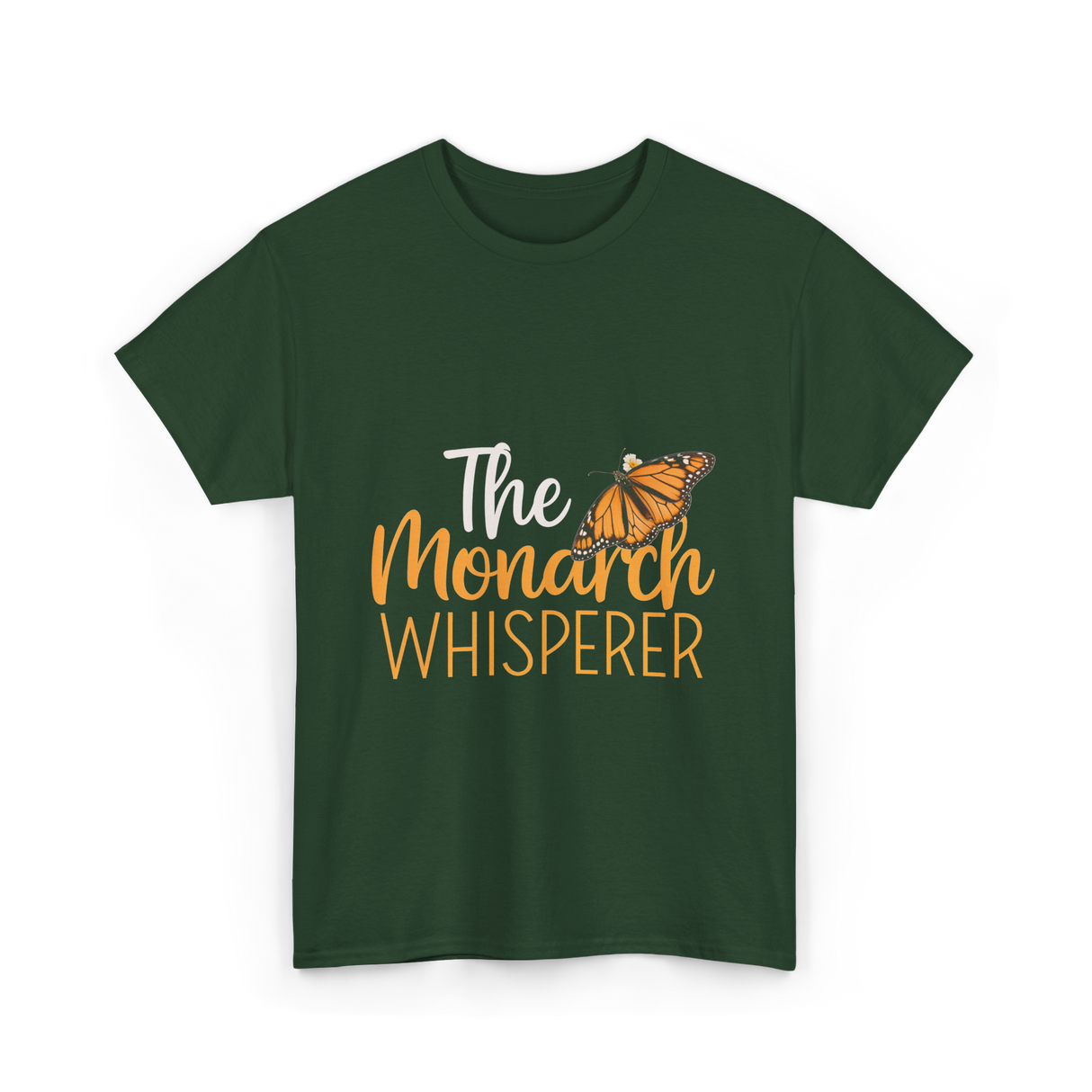 The Monarch Whisperer Butterfly Monarch T-Shirt - Forest Green