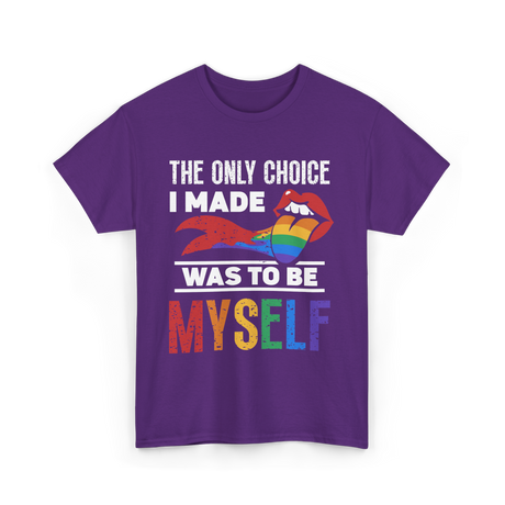 The Only Choice Myself Pride T-Shirt - Purple