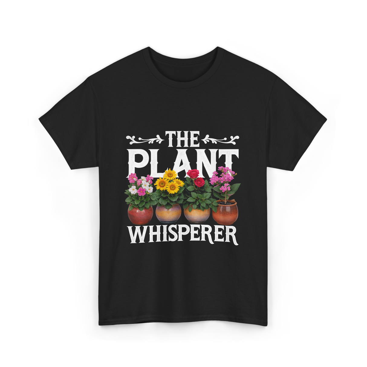 The Plant Whisperer Gardening T-Shirt - Black