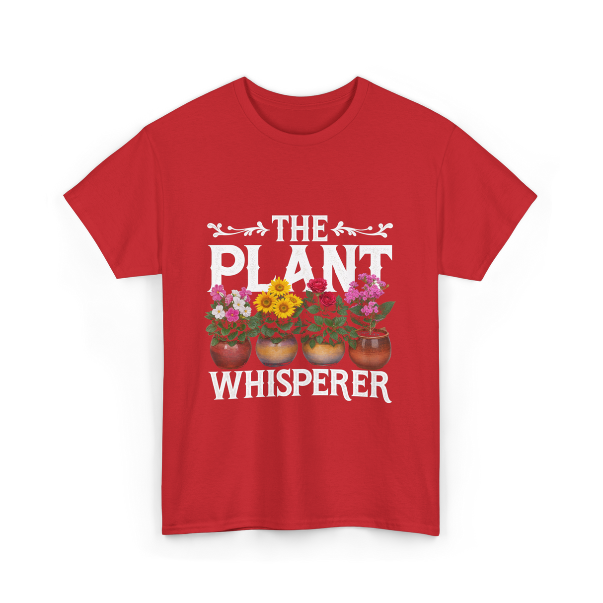 The Plant Whisperer Gardening T-Shirt - Red