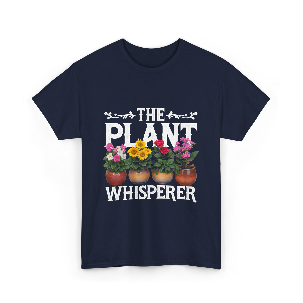 The Plant Whisperer Gardening T-Shirt - Navy