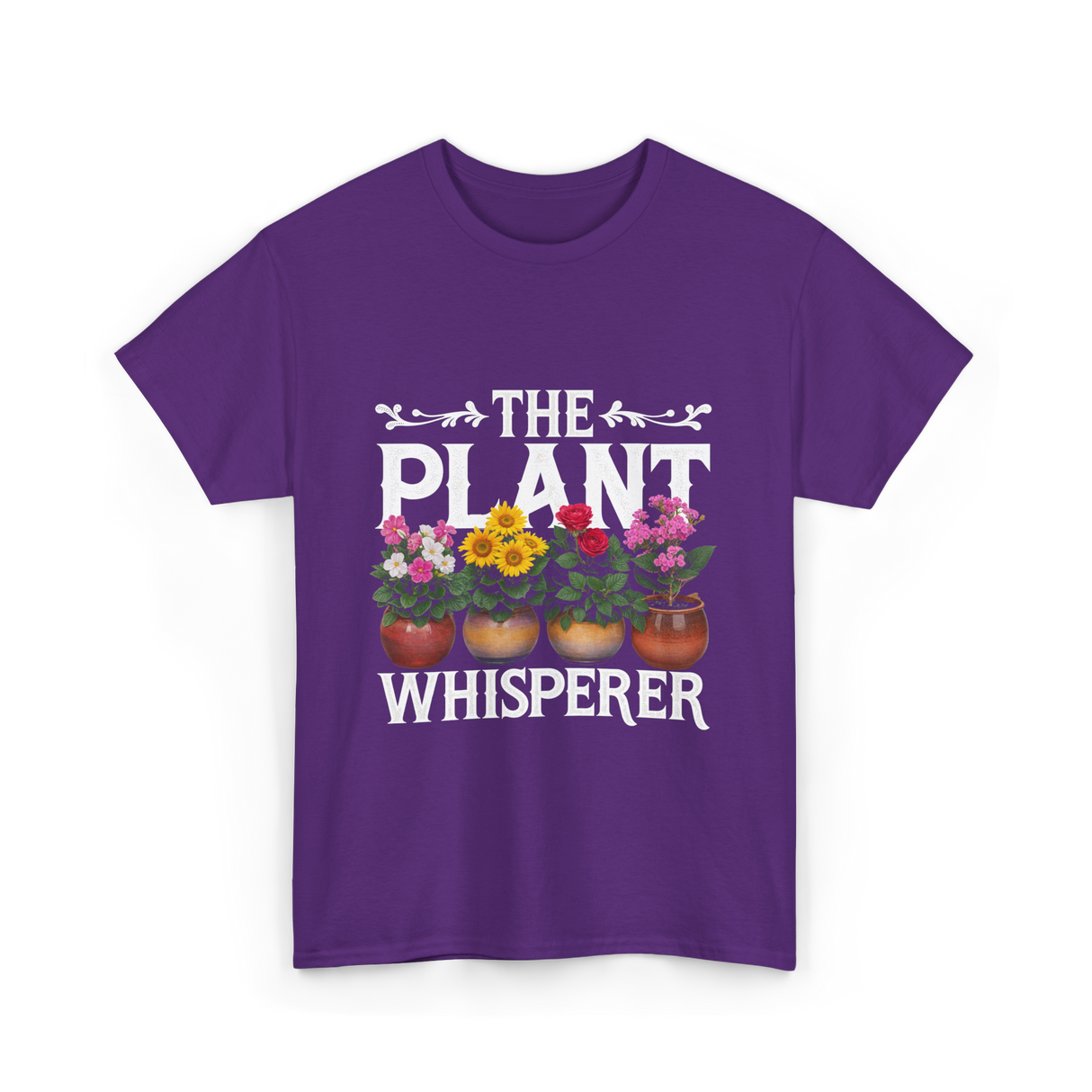 The Plant Whisperer Gardening T-Shirt - Purple