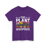 The Plant Whisperer Gardening T-Shirt - Purple