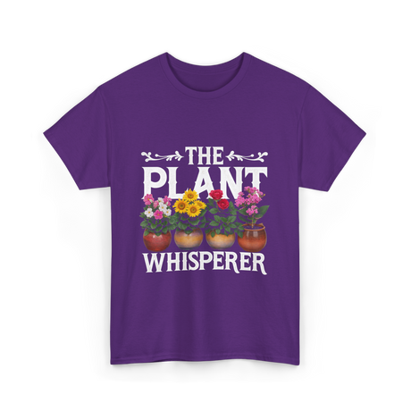 The Plant Whisperer Gardening T-Shirt - Purple