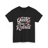 The Queen Has Retired Floral T-Shirt - Black