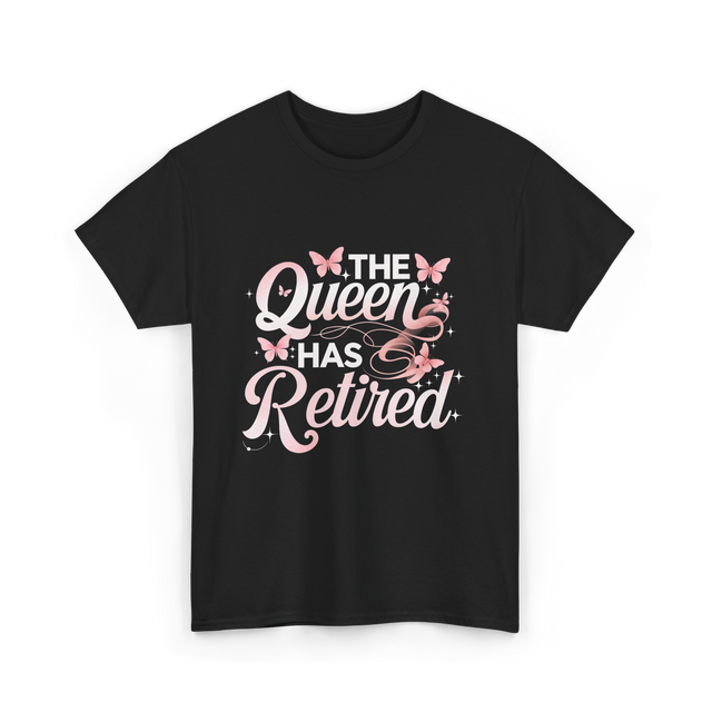 The Queen Has Retired Floral T-Shirt - Black