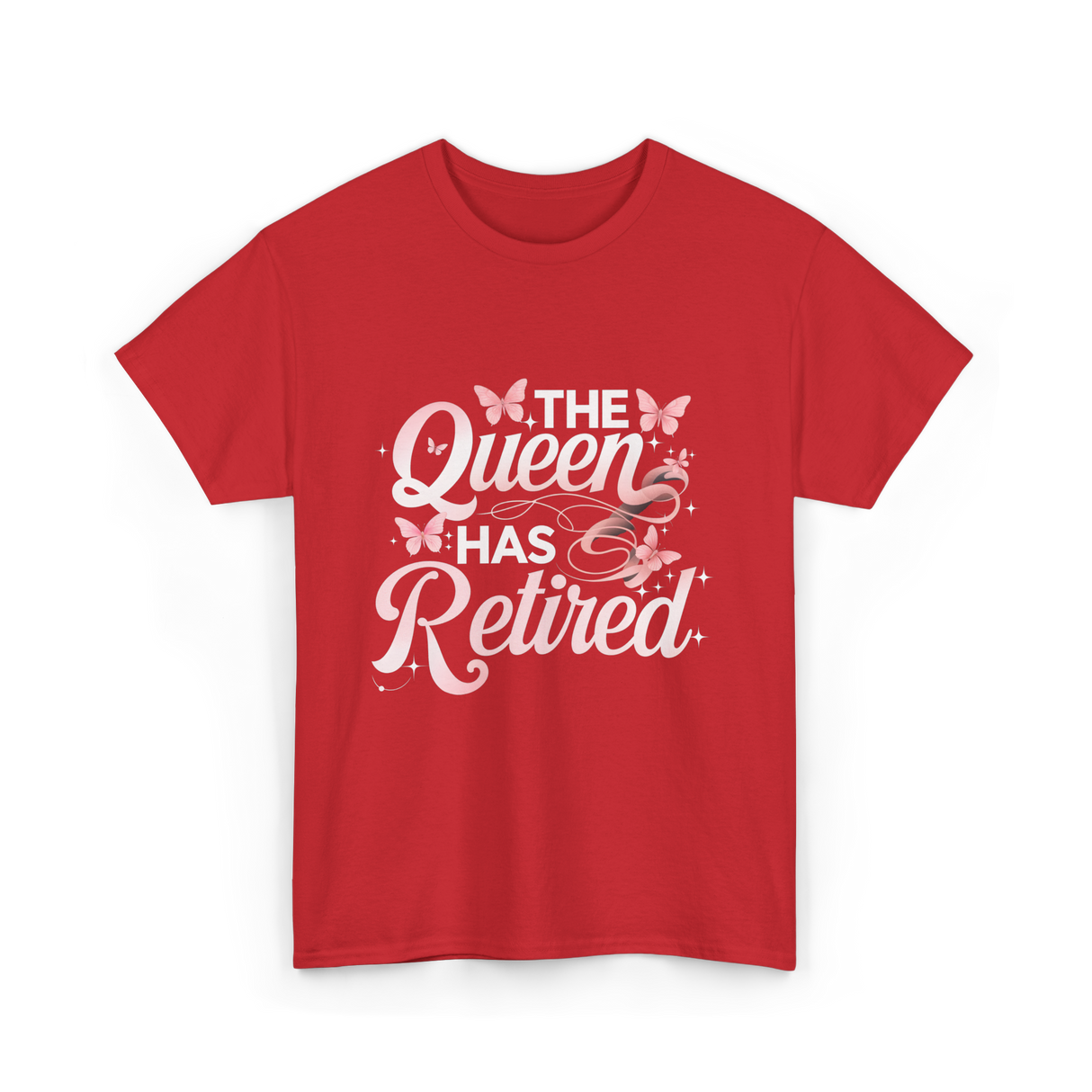 The Queen Has Retired Floral T-Shirt - Red