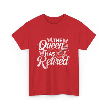 The Queen Has Retired Floral T-Shirt - Red