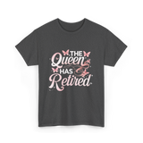 The Queen Has Retired Floral T-Shirt - Dark Heather