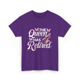 The Queen Has Retired Floral T-Shirt - Purple