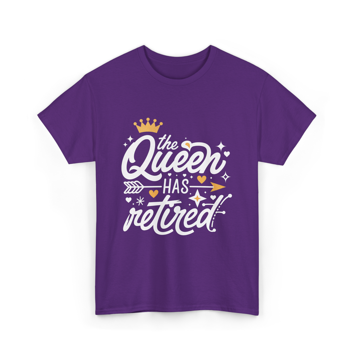 the Queen Has Retired Retirement T-Shirt - Purple