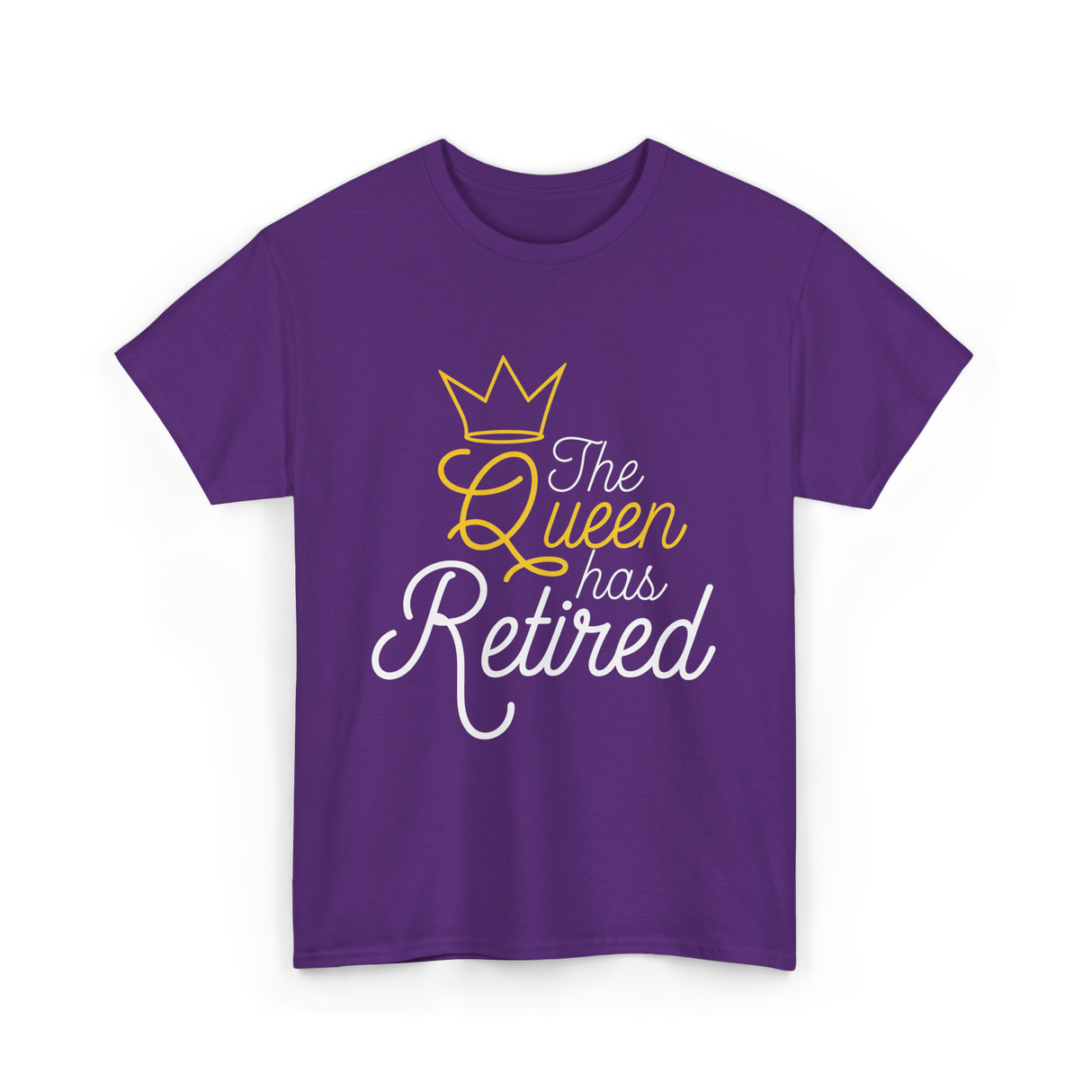 The Queen Has Retired Retirement T-Shirt - Purple