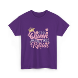 The Queen Has Retired Retirement T-Shirt - Purple