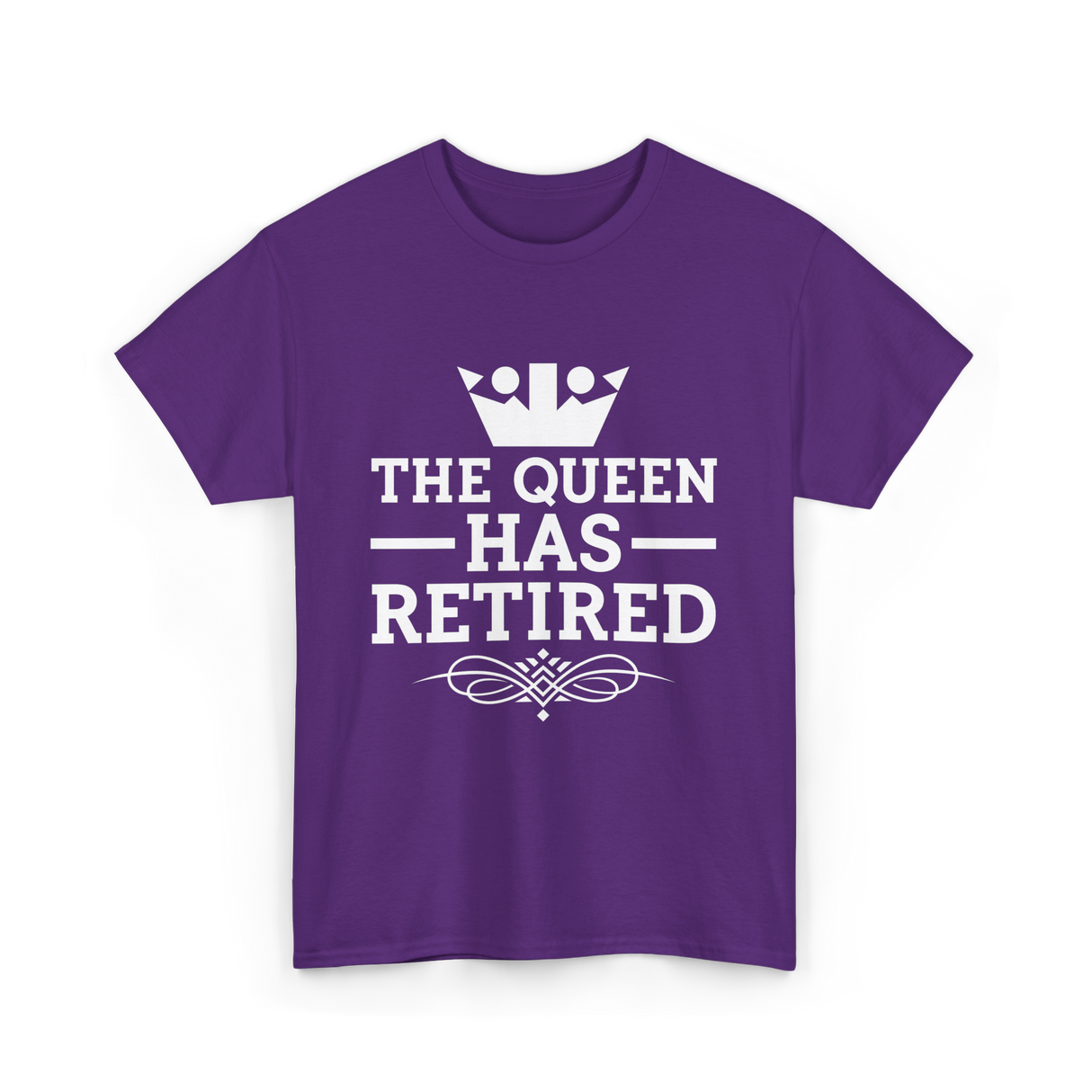 The Queen Has Retired Retirement T-Shirt - Purple