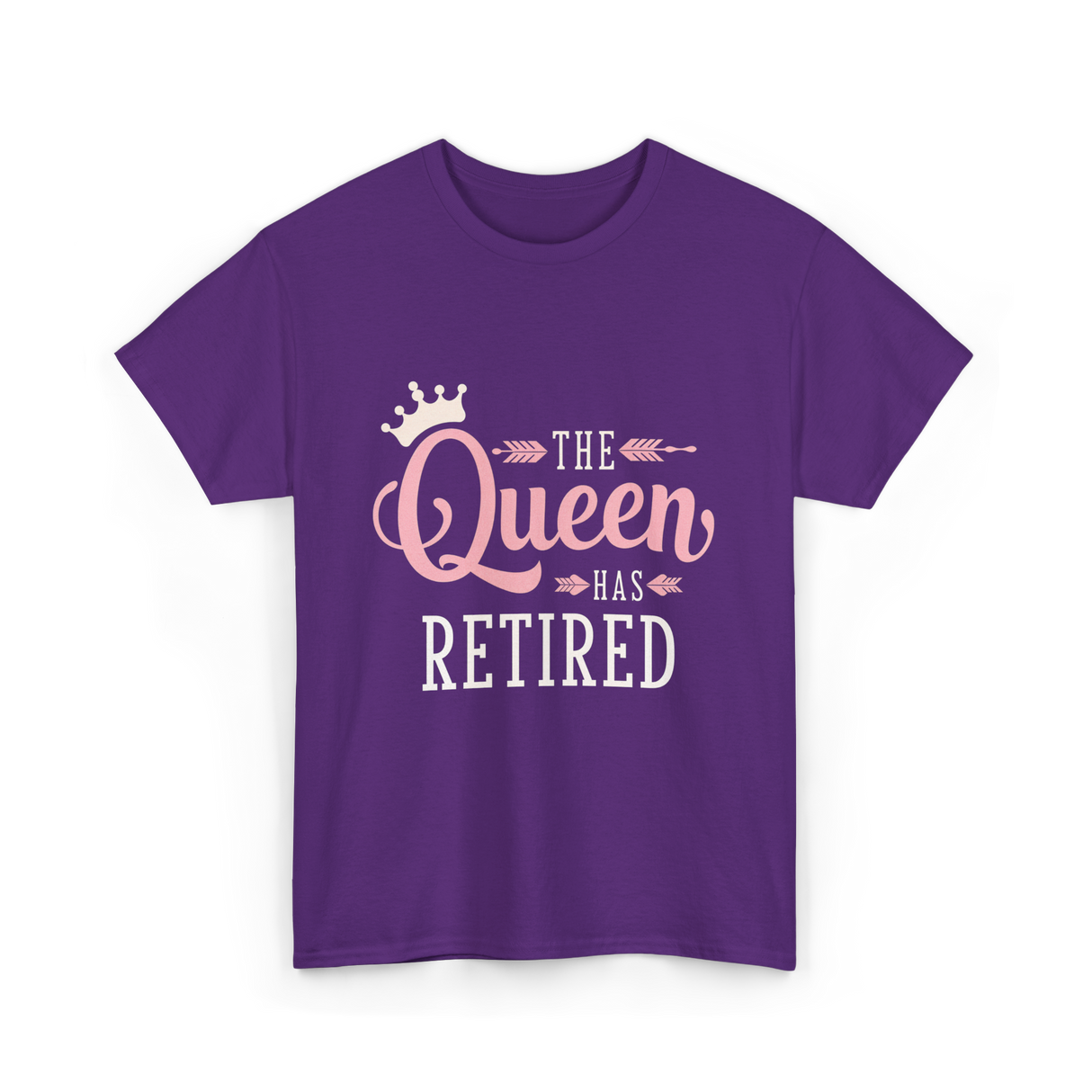 The Queen Has Retired Retirement Women T-Shirt - Purple