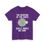 The Rotation of the Science T-Shirt - Purple