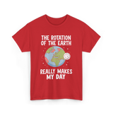 The Rotation of the Science T-Shirt - Red