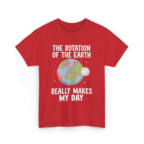 The Rotation of the Science T-Shirt - Red