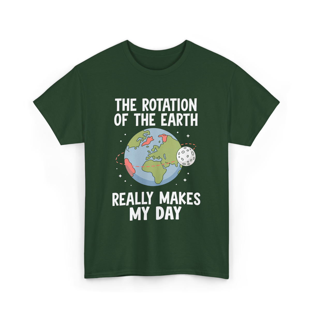 The Rotation of the Science T-Shirt - Forest Green