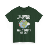 The Rotation of the Science T-Shirt - Forest Green