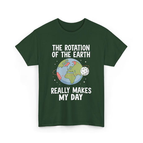 The Rotation of the Science T-Shirt - Forest Green