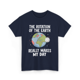 The Rotation of the Science T-Shirt - Navy