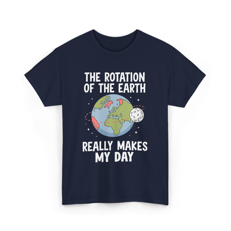 The Rotation of the Science T-Shirt - Navy