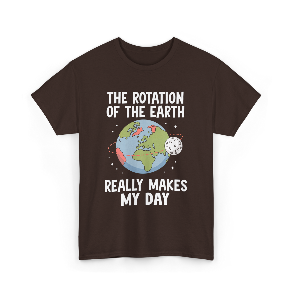 The Rotation of the Science T-Shirt - Dark Chocolate