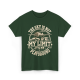 The Sky Is Not Limit Playground Pilot T-Shirt - Forest Green