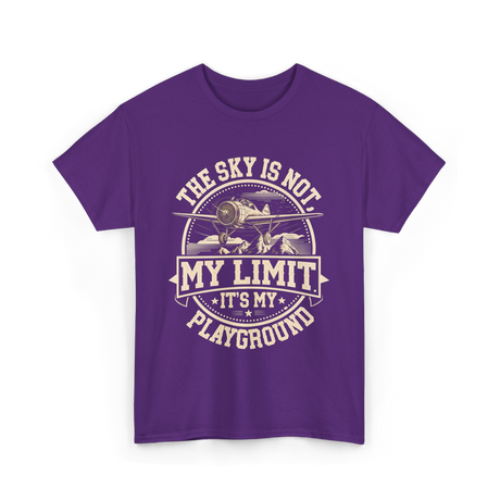 The Sky Is Not Limit Playground Pilot T-Shirt - Purple