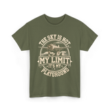 The Sky Is Not Limit Playground Pilot T-Shirt - Military Green
